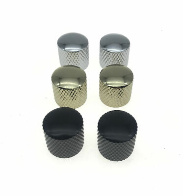 Guitar Bass Dome Knobs Metal Knobs Guitar Parts Various Colors