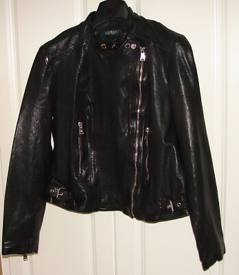 ジャケット・アウター Polo Ralph Lauren Leather Jacket Black Polo Ralph Lauren Black Leather Jacket | Harrods US