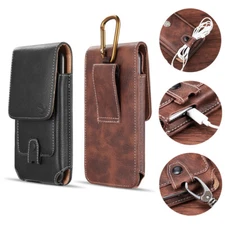 Leather Case Pouch Belt Loop Holster For iPhone11 Pro Xs Max 8 7 6 Plus Samsung