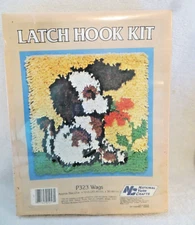 National Yarn Crafts Latch Hook Kit P323 Wags Unopened