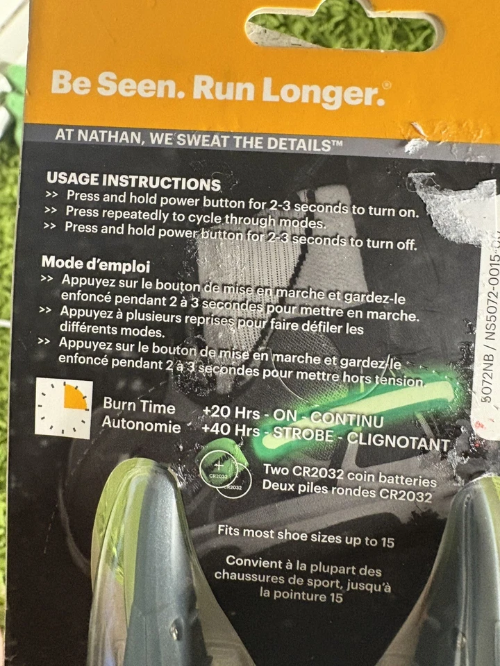 Luz LED Nathan LightSpur accesorio para zapata 4 lúmenes 2400 pies visibilidad - Nuevo de Lote Antiguo Foto 3 de 4