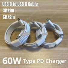 3X Type-C Cable USB-C to USB-C Fast Charger Charging Cord For iPhone 15 Samsung