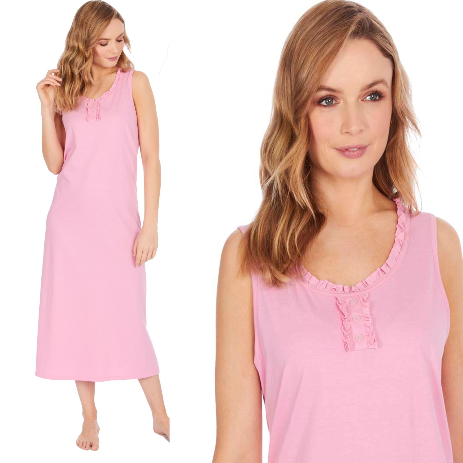 Ladies No Sleeve Night Shirt Nightdress Womens Nightie Nightshirts Long ladies-no-sleeve-night-shirt-nightdress-womens-nightie-nightshirts-long