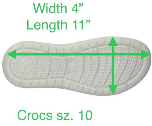 Crocs Women's Reviva Slide Sandal ~ Pearl White / Ice Blue ~ Size 10 W ~ NEW - Picture 15 of 18
