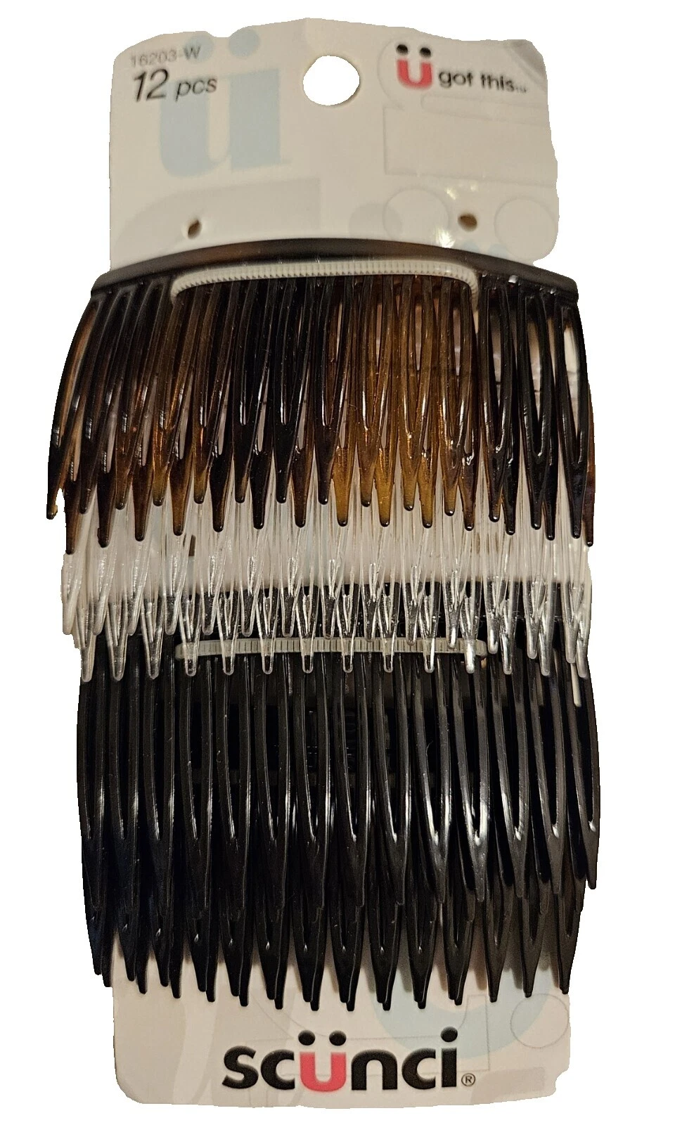 scünci Black Hair Hair Combs for Women