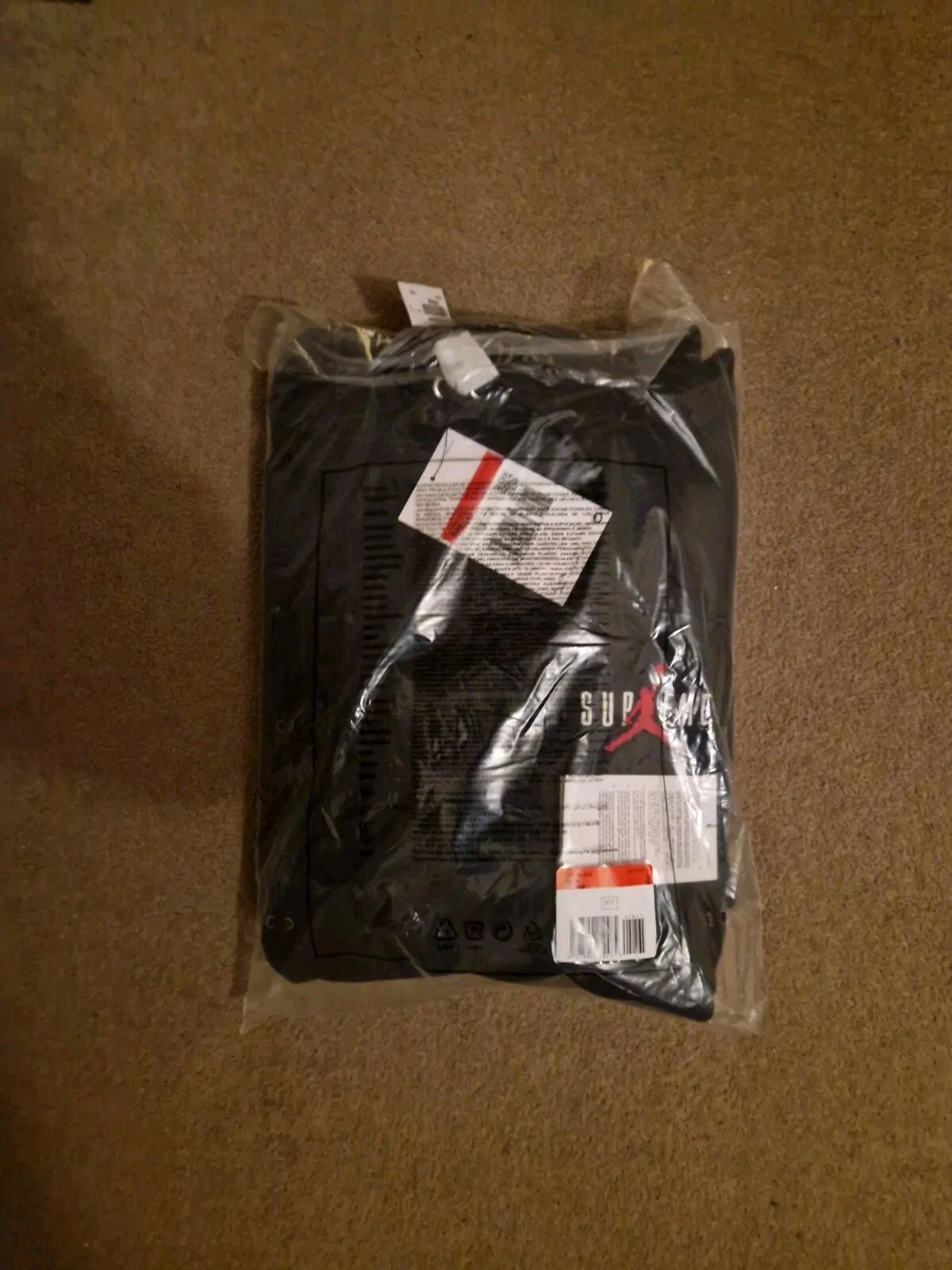 Sweat à capuche Supreme Jordan noir petit