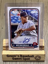 2024 Onyx Vintage Baseball Wikelman Gonzalez Blue Ink Auto Boston Red Sox