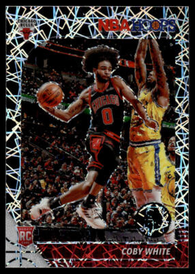 2019-20 Hoops Premium Stock Prizms Silver Laser #204 Coby White RC