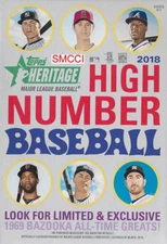 2018 Topps HERITAGE HIGH NUMBER Series Baseball Sealed Hanger Box of 35 Cards
