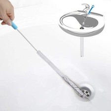 Long Sink Drain Cleaning Brush Kitchen Bathroom Flexible Tool Loo Unblock Bend