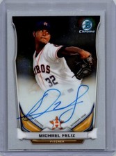 2014 Bowman Chrome #BCAP-MF Michael Feliz Prospect Autographs