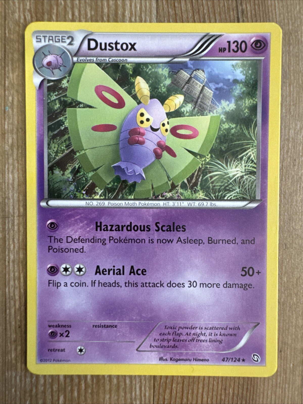 Pokémon TCG Dustox Dragons Exalted 47/124 Regular Rare VLP