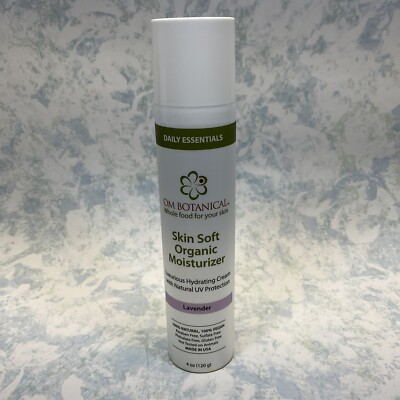 OM Botanical Skin Soft Organic Moisturizer Lavender 4oz - New