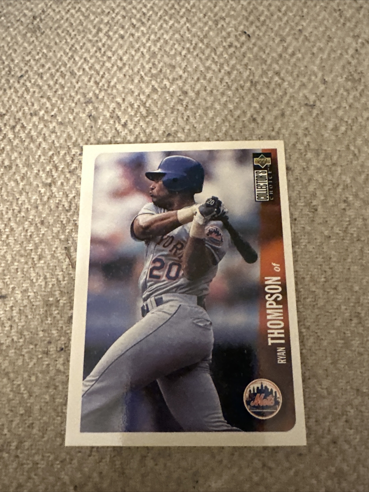 1996 Collector's Choice New York Mets Baseball Card #623 Ryan Thompson