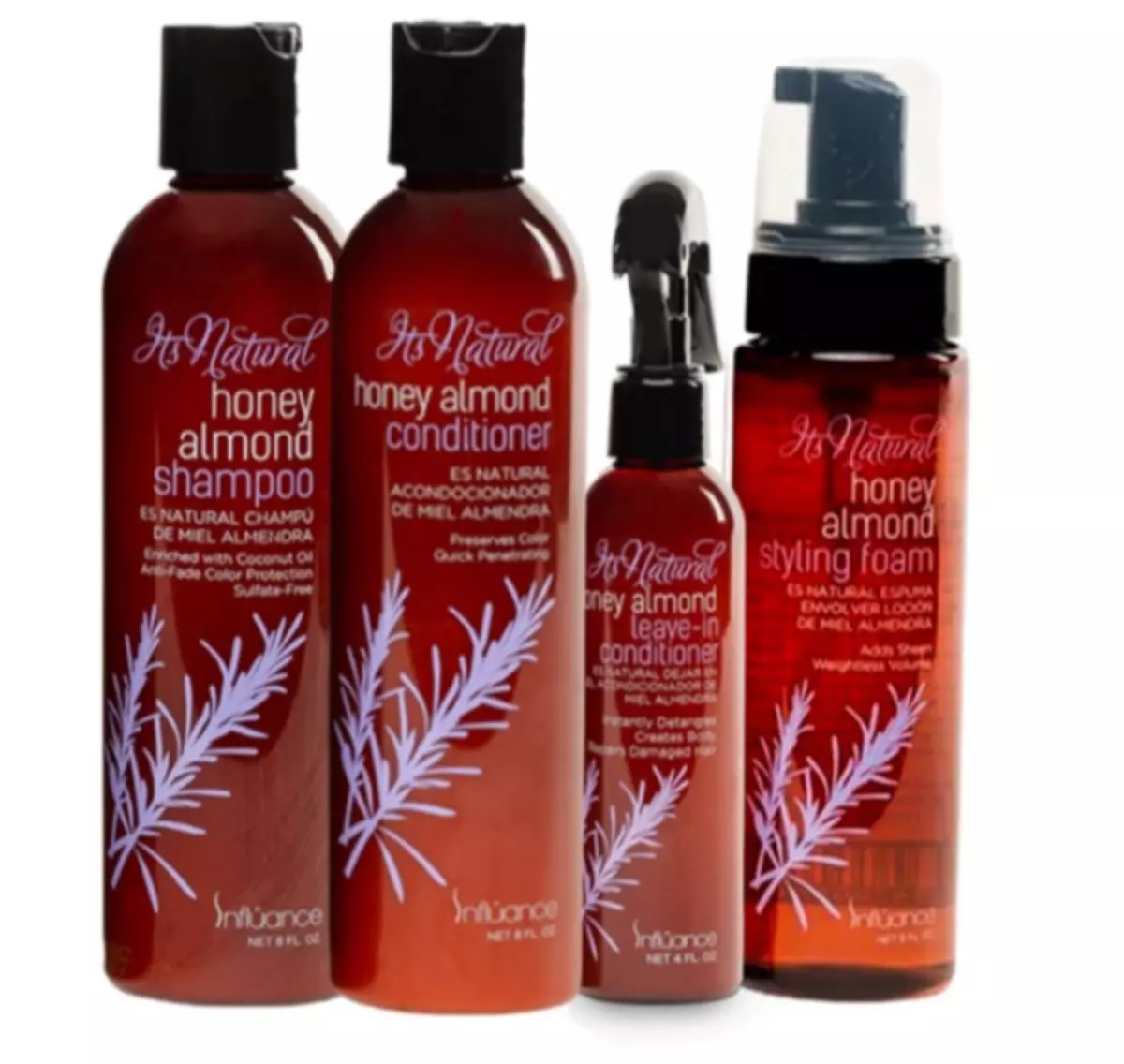 Influance Honey Almond Love Set Shampoo Conditioner Leave In