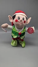 Dandee Singing Animated WE ARE SANTA'S ELVES Elf Christmas Lights Dan Dee