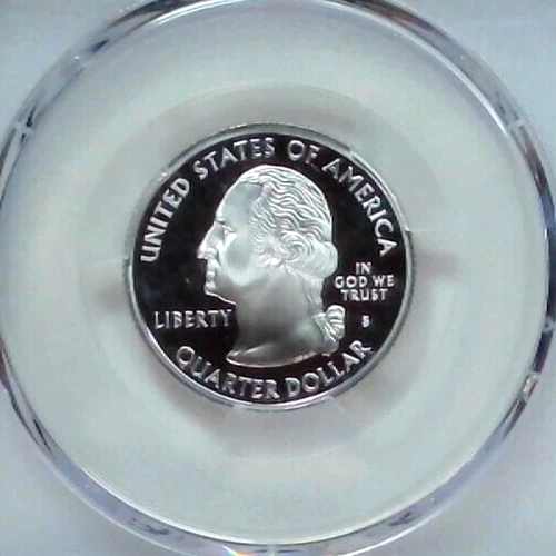 2004-S 25C State Quarter Iowa PCGS PR69 DCAM 90% Silver 24lotr0421 - Image 4 of 4