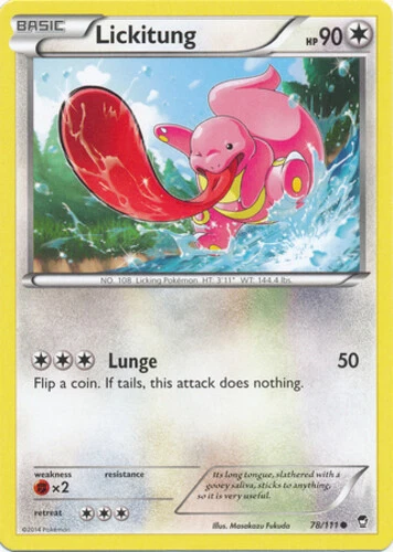 Lickitung 78/111 XY - Furious Fists