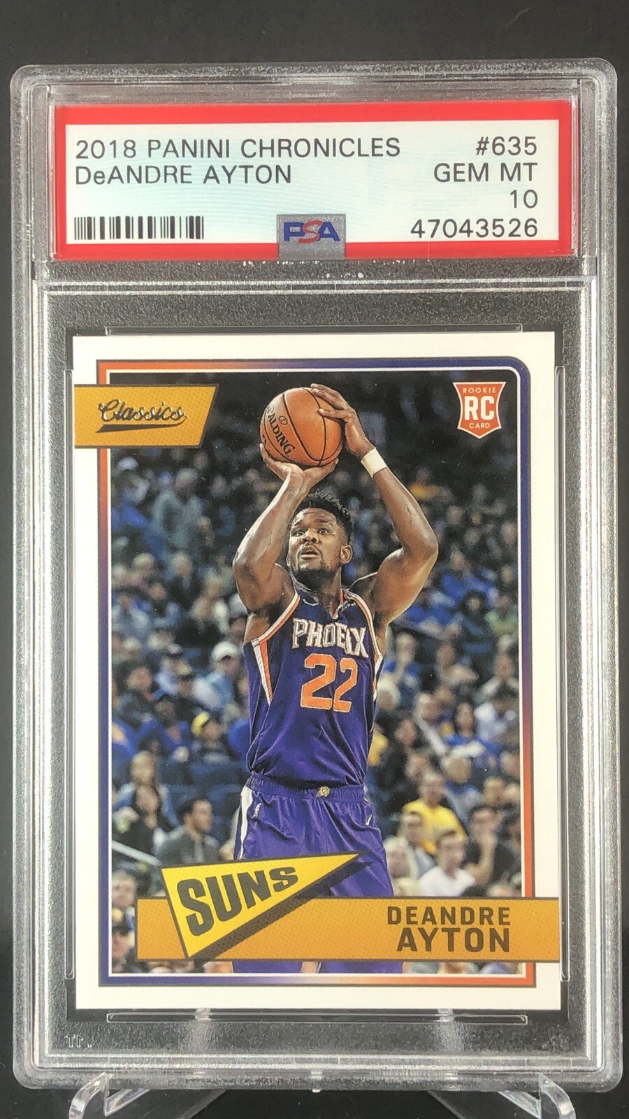 2018 Panini Chronicles Classics Deandre Ayton Rookie #635, PSA 10💎🔥BEAUTIFUL