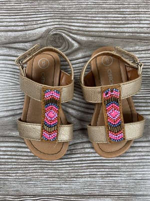 beaded strappy sandals