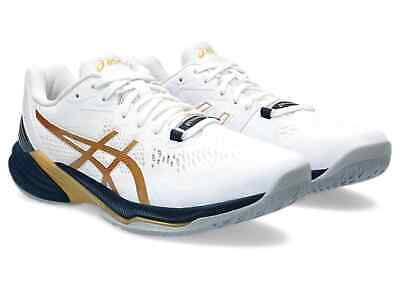 ASICS Men's Volleyball Shoes SKY ELITE FF 2 White/Pure Gold ASICS Men's Volleyball Shoes SKY ELITE FF 2 White/Pure Gold