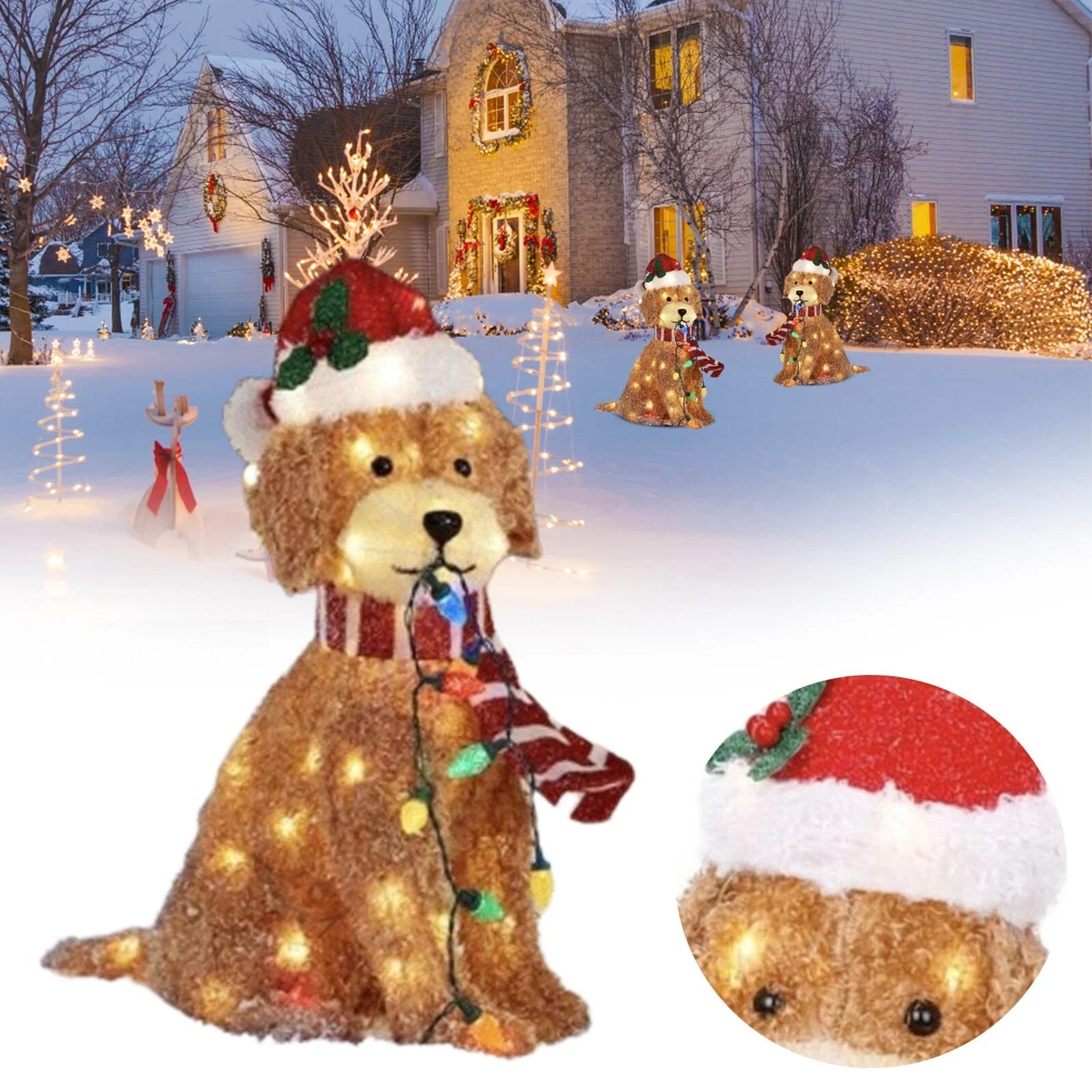 Outdoor christmas 2024 dog decorations