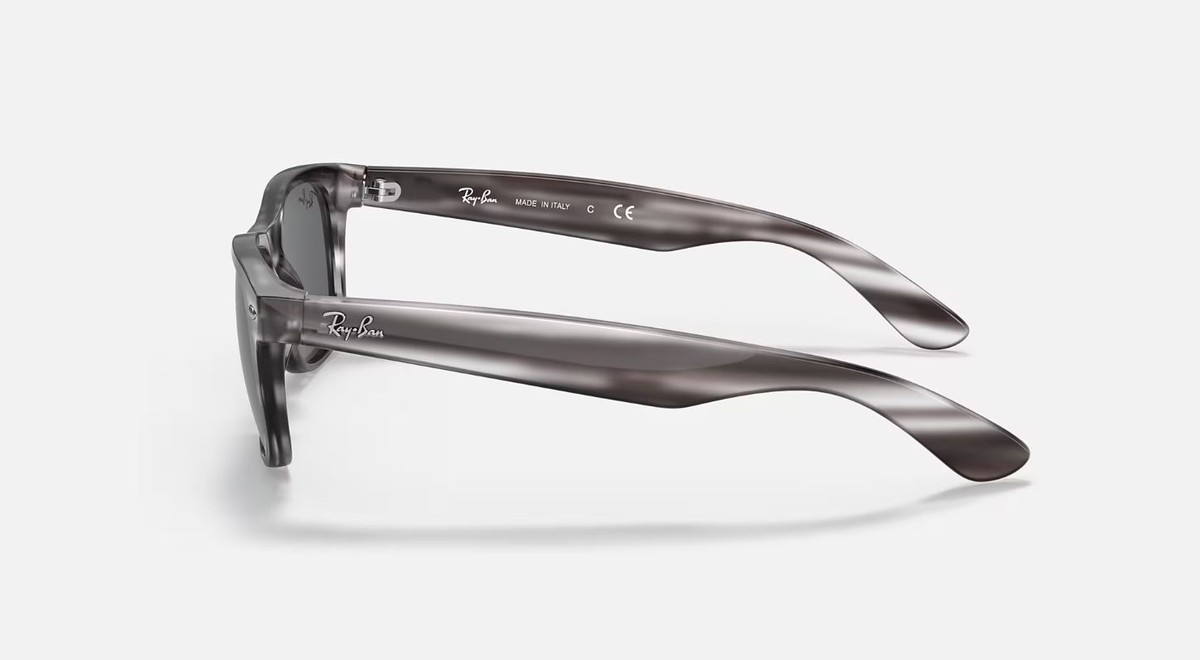 RayBan New Wayfarer Color Mix Striped Grey/Dark Grey 55mm