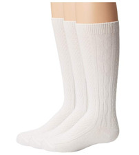 Jefferies Socks Girls White Pack Of 4 Seamless Classic Socks Sz XS 6-11 L56748