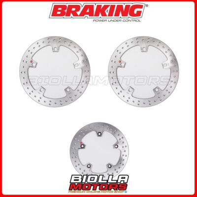 SATZ BREMSSCHEIBEN BRAKING BMW R 1200 R 1200 2018 - VORNE + HINTEN [FESTSTEHEND 
