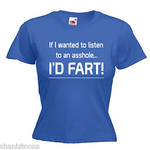 Pet farting Drôle Slogan Mesdames LADY FIT T Shirt 13 Couleurs Taille 6-16
