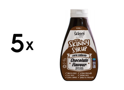 5 x Skinny Foods Skinny Syrup (425ml) Chocolate (13,17 EUR/L)