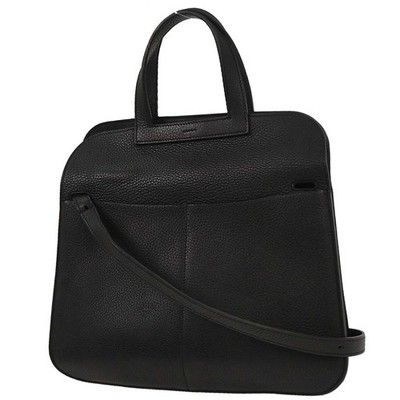 Hermes Black Taurillon Clemence Halzan 31 2way Tote Bag ABT011TD