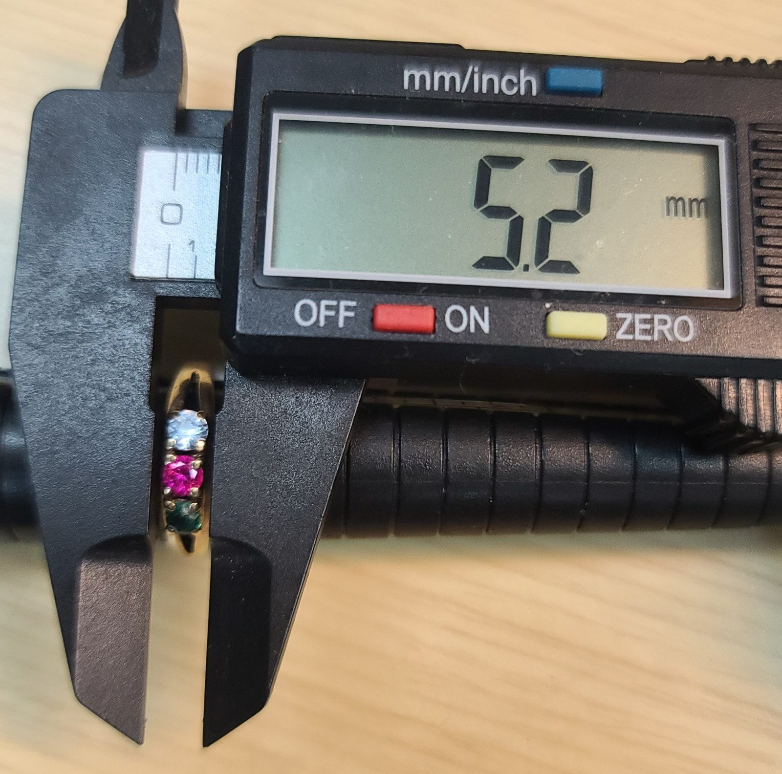 Vtg 10k Solid Yellow Gold Ruby Topaz Tourmaline R… - image 15