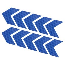 20 x Reflective Stickers 2.36 x 2.36 Inch Warning Arrow Reflector Blue