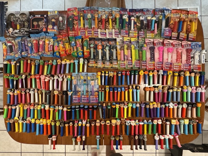 MASSIVE Lot of Pez Dispensers (1980s-Now) - 250+ Total Pieces (Loose & Wrapped)