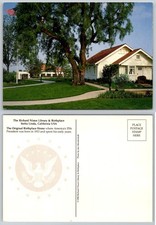 Richard Nixon Birthplace Yorba Linda CA Postcard 1990 Presidential Home