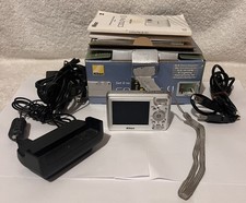 Nikon COOLPIX S1 5.1MP Digital Camera - Silver With Battery Sim Card  Charger