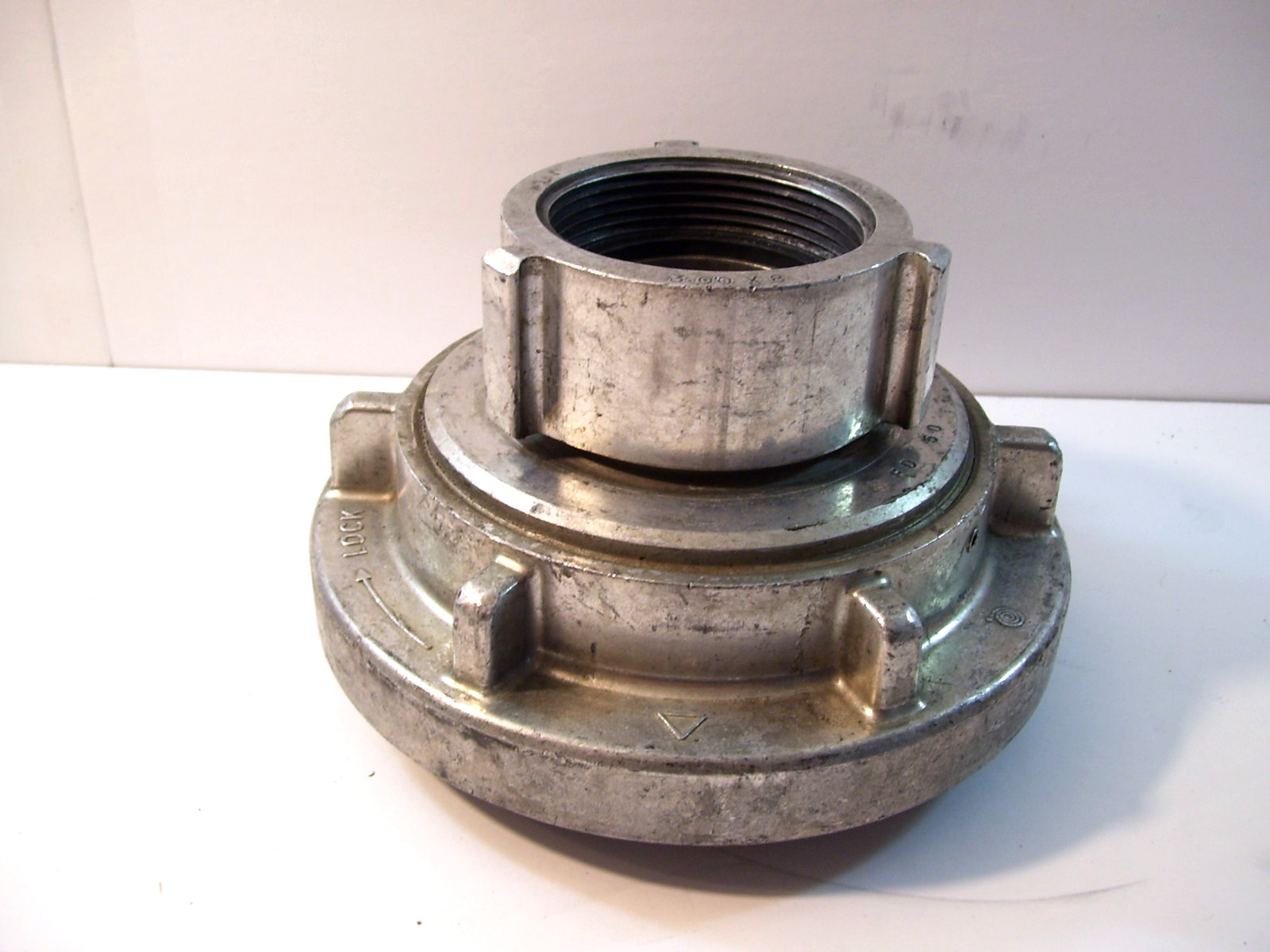 5" Storz x 2.5" NH Female Adapter, Aluminum USA Fire Engine