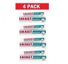 4 Pack LACALUT SENSITIVE Daily Toothpaste, 75ml