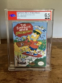 The Simpsons Bart vs the Space Mutants WATA PSA 6.5 CIB Graded NES Grading Game
