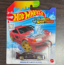 Hot Wheels Color Shifters Nissan Skyline Gt-r R32 1990 164 Diecast Car