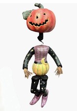 Vintage Paper Mache Halloween Standing Jack-o-Lantern man
