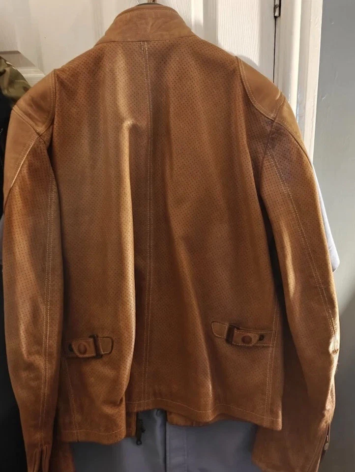 matchless leather jacket mens Bond Cafe Racer biker Motorcycle rrp £999 belstaff - Image 2 of 4