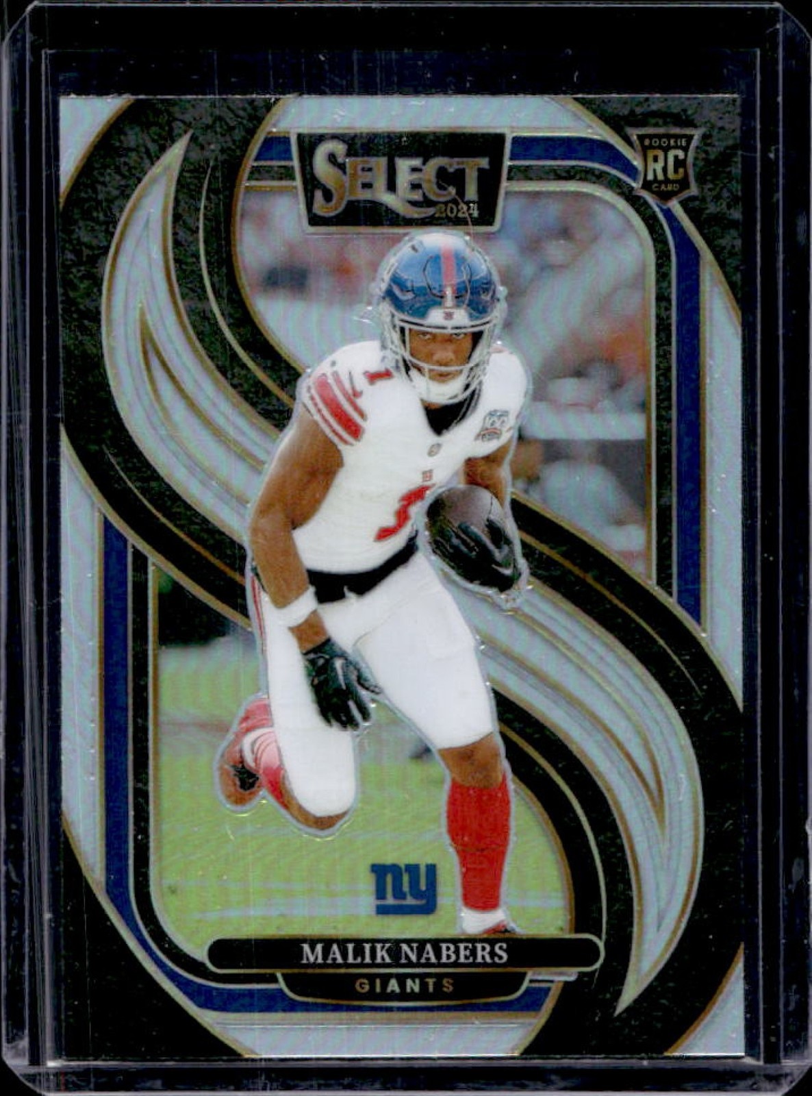 2024 Select Malik Nabers Premier RC Silver Prizm #116 Giants