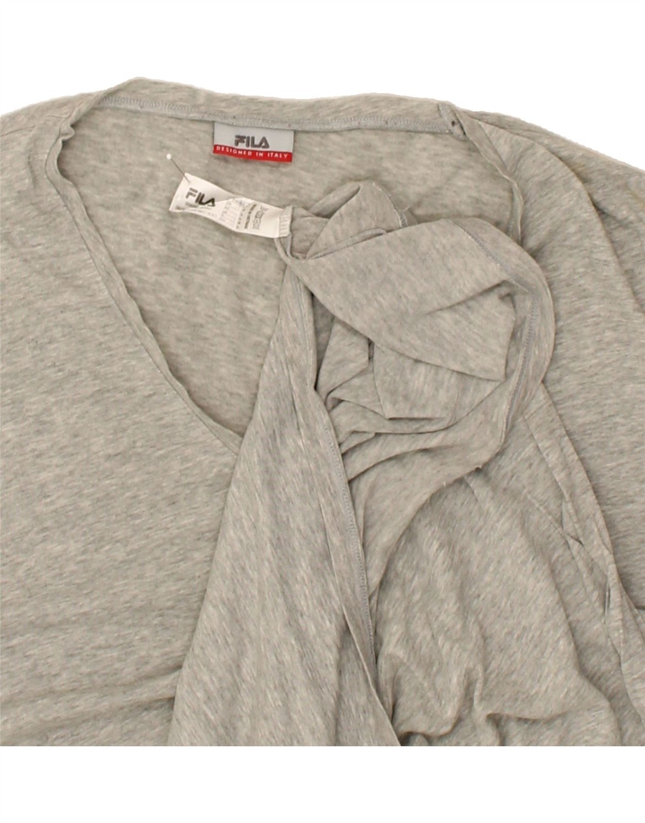 T shirt uomo FILA top grande grigio cotone CH21