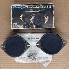 2 Vtg Nos Sanyo Sp30 3 Inch Car Stereo Speaker System Dual Cone 4 Ohm 2 Vtg Nos Sanyo Sp30 3 Inch Car Stereo Speaker System Dual Cone 4 Ohm