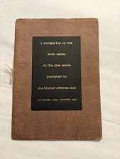 Limited Editions Club Sixth Series Prospectus