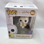 Funko Pop Harry Potter Hedwig With Letter 160 Wondrous Con Limited Edition