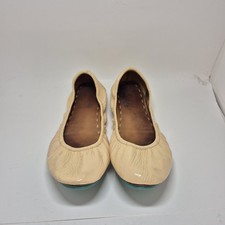 Tieks by Gavrieli Women's Biscotti Beige Patent Leather Foldable Ballet Flats 8