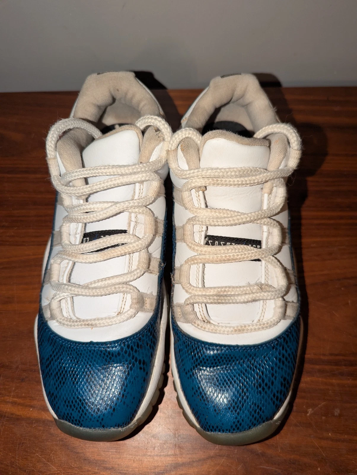 Taglia 7 (GS) Jordan 11 Retro 2019 pelle di serpente blu navy bassa